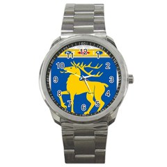 Coat Of Arms Of Aland Sport Metal Watch by abbeyz71