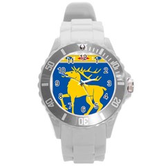 Coat Of Arms Of Aland Round Plastic Sport Watch (l) by abbeyz71