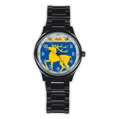Coat Of Arms Of Aland Stainless Steel Round Watch by abbeyz71