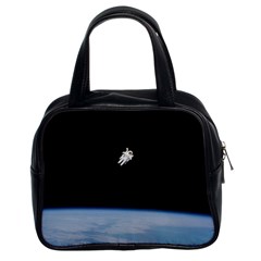 Amazing Stunning Astronaut Amazed Classic Handbags (2 Sides) by Simbadda