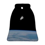 Amazing Stunning Astronaut Amazed Bell Ornament (Two Sides) Back