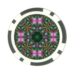 Digital Kaleidoscope Poker Chip Card Guard by Simbadda