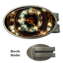 Science Fiction Energy Background Money Clips (oval)  by Simbadda