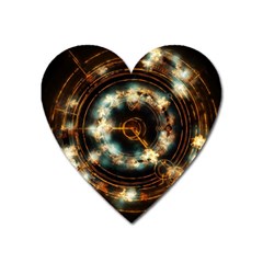 Science Fiction Energy Background Heart Magnet by Simbadda