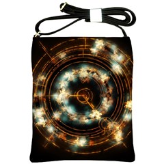 Science Fiction Energy Background Shoulder Sling Bags by Simbadda