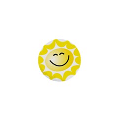 The Sun A Smile The Rays Yellow 1  Mini Buttons by Simbadda