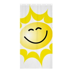 The Sun A Smile The Rays Yellow Shower Curtain 36  X 72  (stall)  by Simbadda