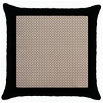 Pattern Ornament Brown Background Throw Pillow Case (Black) Front