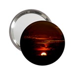 Sunset Sun Fireball Setting Sun 2.25  Handbag Mirrors Front