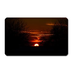 Sunset Sun Fireball Setting Sun Magnet (rectangular) by Simbadda