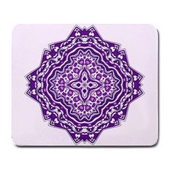 Mandala Purple Mandalas Balance Large Mousepads by Simbadda