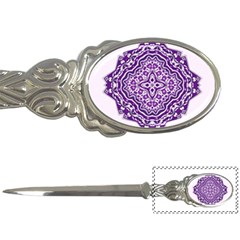 Mandala Purple Mandalas Balance Letter Openers by Simbadda