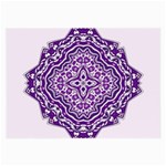 Mandala Purple Mandalas Balance Large Glasses Cloth (2-Side) Front