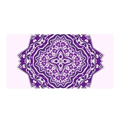 Mandala Purple Mandalas Balance Satin Wrap by Simbadda