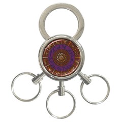 Zodiak Zodiac Sign Metallizer Art 3-ring Key Chains by Simbadda