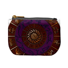 Zodiak Zodiac Sign Metallizer Art Mini Coin Purses by Simbadda