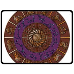 Zodiak Zodiac Sign Metallizer Art Fleece Blanket (large) 