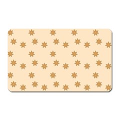 Pattern Gingerbread Star Magnet (rectangular) by Simbadda