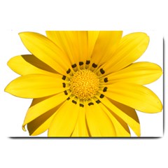 Transparent Flower Summer Yellow Large Doormat  by Simbadda