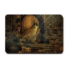 Woman Lost Model Alone Small Doormat  by Simbadda