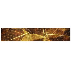 Leaves Autumn Texture Brown Flano Scarf (large) by Simbadda