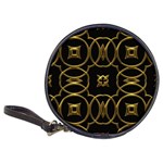 Black And Gold Pattern Elegant Geometric Design Classic 20-CD Wallets Front