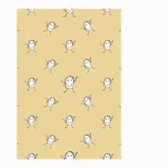 Happy Character Kids Motif Pattern Small Garden Flag (two Sides) by dflcprints