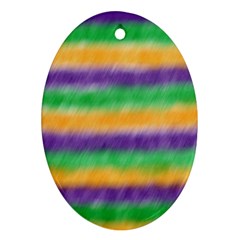 Mardi Gras Strip Tie Die Ornament (oval) by PhotoNOLA