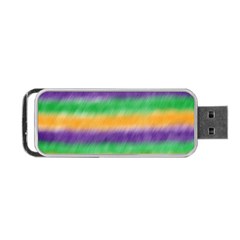 Mardi Gras Strip Tie Die Portable Usb Flash (one Side) by PhotoNOLA