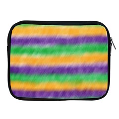 Mardi Gras Strip Tie Die Apple Ipad 2/3/4 Zipper Cases by PhotoNOLA