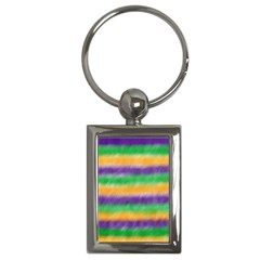 Mardi Gras Strip Tie Die Key Chains (rectangle)  by PhotoNOLA