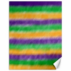 Mardi Gras Strip Tie Die Canvas 12  X 16   by PhotoNOLA