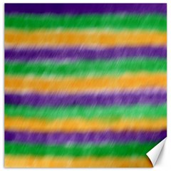 Mardi Gras Strip Tie Die Canvas 20  X 20   by PhotoNOLA