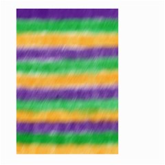 Mardi Gras Strip Tie Die Large Garden Flag (two Sides) by PhotoNOLA