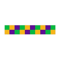 Mardi Gras Checkers Flano Scarf (mini) by PhotoNOLA