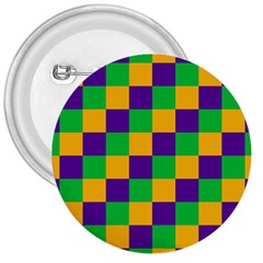 Mardi Gras Checkers 3  Buttons by PhotoNOLA