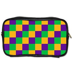 Mardi Gras Checkers Toiletries Bags 2-side by PhotoNOLA