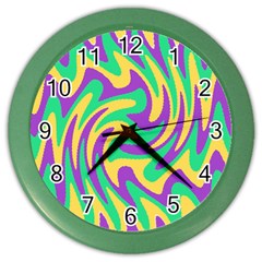 Mardi Gars Color Wall Clocks by PhotoNOLA