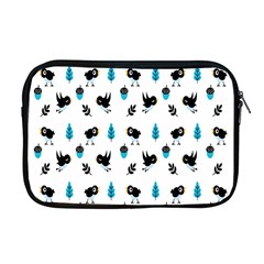 Bird Beans Leaf Black Blue Apple Macbook Pro 17  Zipper Case by Alisyart