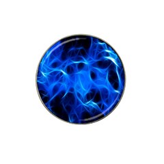 Blue Flame Light Black Hat Clip Ball Marker (4 Pack) by Alisyart