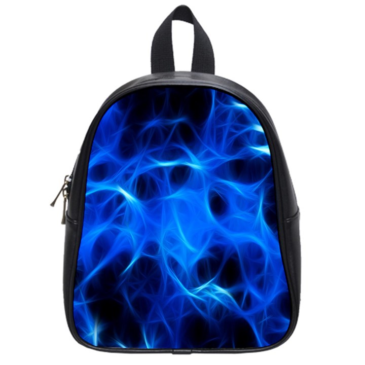 Blue Flame Light Black School Bags (Small) 