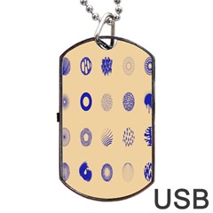 Art Prize Eight Sign Dog Tag Usb Flash (two Sides)