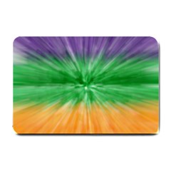 Mardi Gras Tie Die Small Doormat  by PhotoNOLA