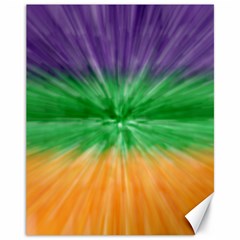 Mardi Gras Tie Die Canvas 11  X 14   by PhotoNOLA