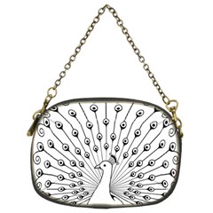 Bird Peacock Fan Animals Chain Purses (two Sides) 