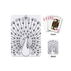 Bird Peacock Fan Animals Playing Cards (mini) 