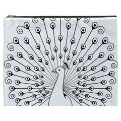 Bird Peacock Fan Animals Cosmetic Bag (xxxl) 