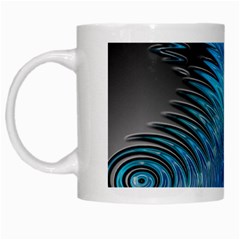 Waves Wave Water Blue Hole Black White Mugs by Alisyart