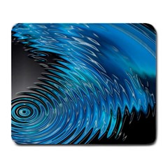 Waves Wave Water Blue Hole Black Large Mousepads