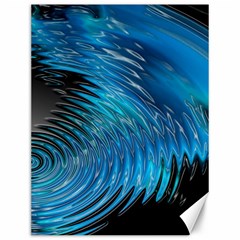 Waves Wave Water Blue Hole Black Canvas 12  X 16   by Alisyart